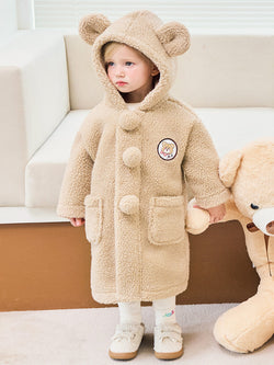 Pom Pom Bear Dumb Blong Hood Coat