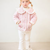 Frilly ribbon quilted jacket