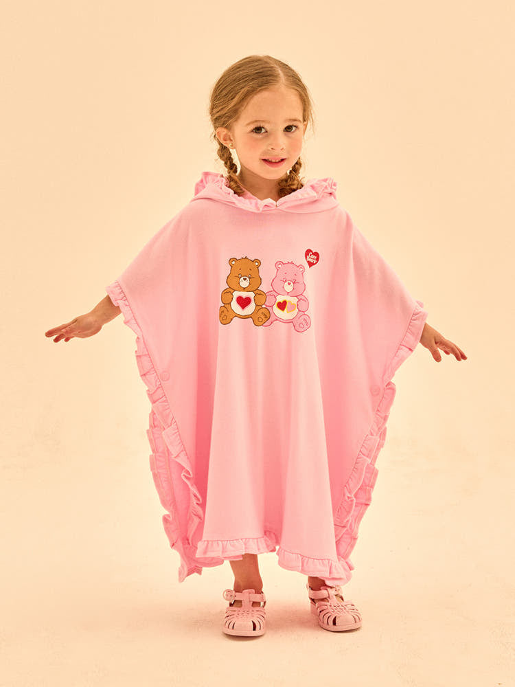 [Care Bear] Lovely Care Bears Frill Hood Beach Towel