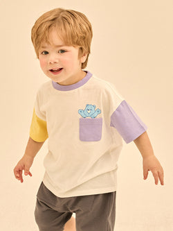 [Care Bear] Then Pee Bear Sleeve Color T-Shirt