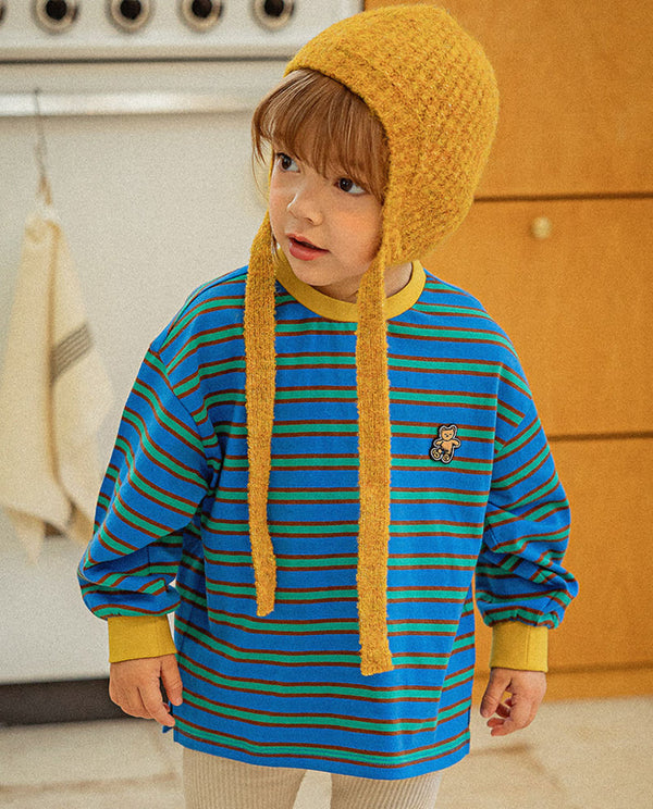 Autumn stripe t-shirt (3 color)