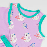 Animals Bamboo Mesh Short sleeve Indoor Wear 3 Set 家居服(26SS)