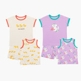 Animals Bamboo Mesh Short sleeve Indoor Wear 3 Set 家居服(26SS)