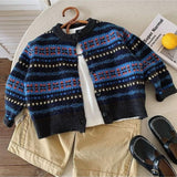 Ante J Jacquard Knit Cardigan