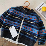 Ante J Jacquard Knit Cardigan