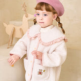 Heart Bear Big Collar Soft Dumble Jacket