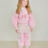 [Heyjmini] [Hey Mini] Ribbon frilled sha pants set