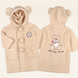 Pom Pom Bear Dumb Blong Hood Coat