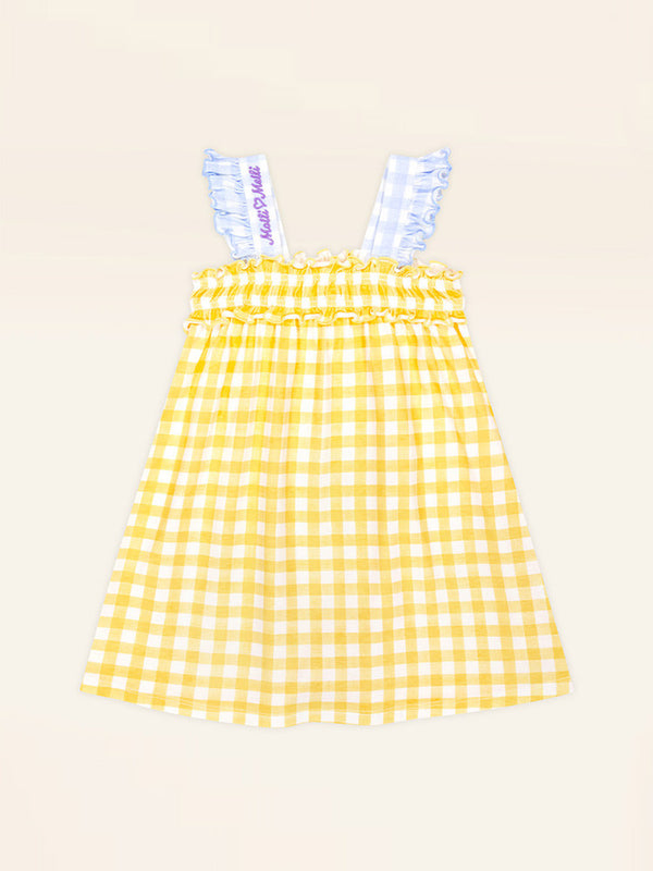 Sharala check-frill one-piece