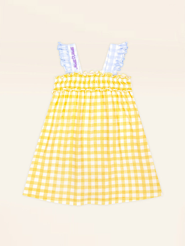 Sharala check-frill one-piece