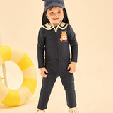 [Care Bear] Tender Heart Bear Sailor Rash Guard Swimsuit (Flap Cap Set)