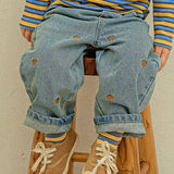 [Pimpollo] Comma Bear Denim Pants
