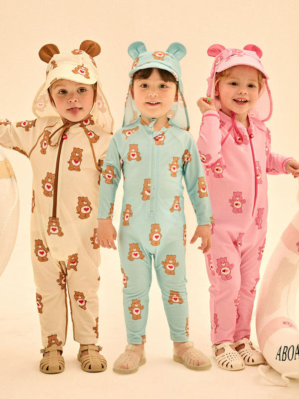 [Care Bear] Care Bear's Lashguard Swimsuit (Flap Cap Set)