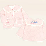 Frilly ribbon quilted jacket