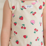 Berry Frill Sleeveless T-shirt_2 COLORS