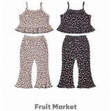 Fruit Market Leopard Print Pleated Set-up 26 Summer
