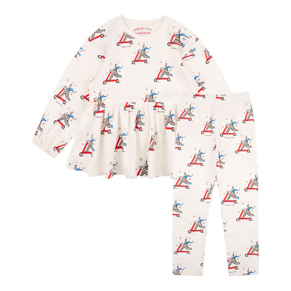 Eiffel skateboard girl lounge wear