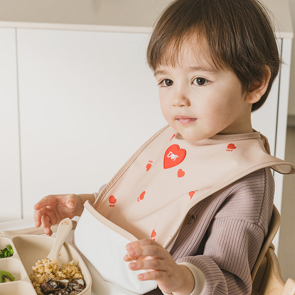 [New] Dottodot Heart Waterproof  Bib