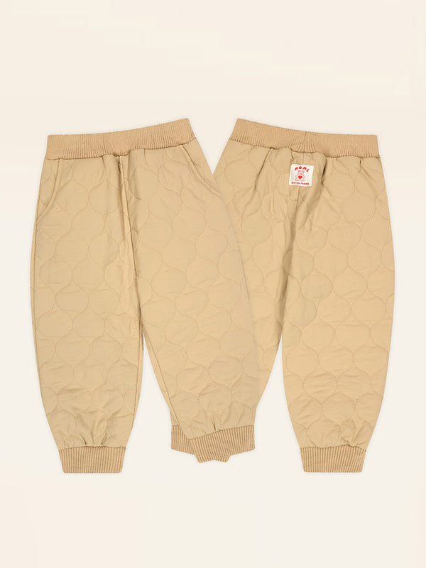 Cozy warm quilted baggy pants