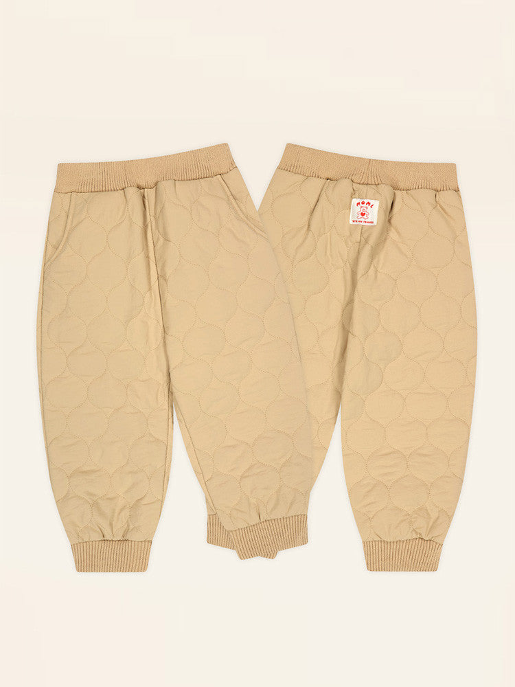 Cozy warm quilted baggy pants