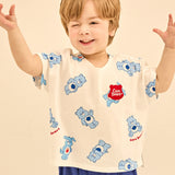 [Care Bear] Royal Heart Dog Semi-Crop T-Shirt