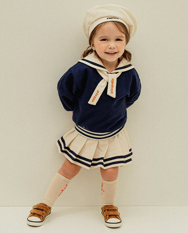 [Pimpollo] School skirt upper and lower suit (2 colors)