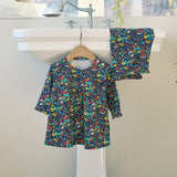 French loose fit underwear (25SS) Indoor Set blue