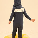 [Care Bear] Tender Heart Bear Sailor Rash Guard Swimsuit (Flap Cap Set)