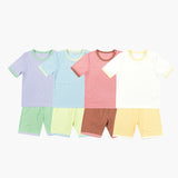 Clay Poly Ribbed Short sleeve Indoor Wear Set 家居服(26SS)