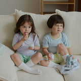 Clay Poly Ribbed Short sleeve Indoor Wear Set 家居服(26SS)