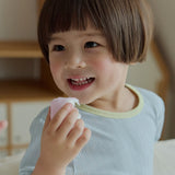 Clay Poly Ribbed Short sleeve Indoor Wear Set 家居服(26SS)