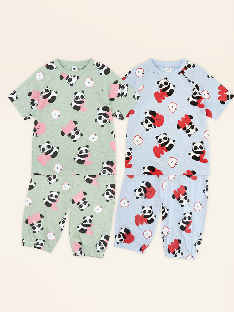 Apple Panda Top & Bottom set