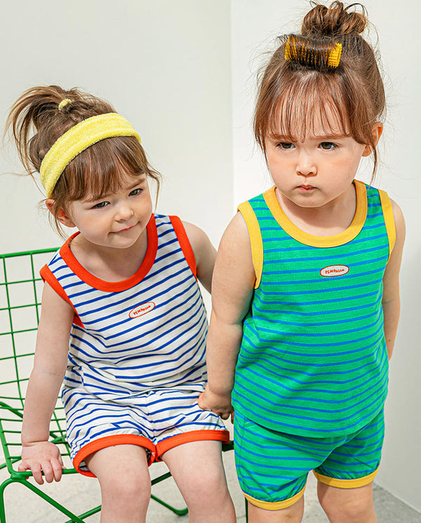 [Pimpollo] Palette sleeveless top and bottom set