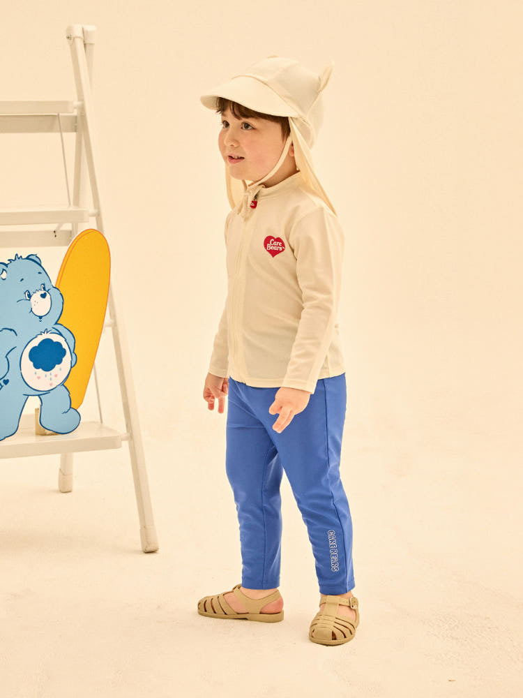 [Care Bear] Blue Bear Zip Up Loose Fit Lash Guard Set (Flap Cap Set)