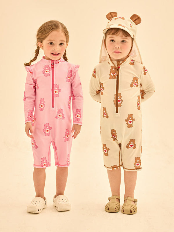 [Care Bear] Suwimsuit Trash Guard Waflap Cap Set