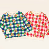 Checked Bear Nappjng Tee