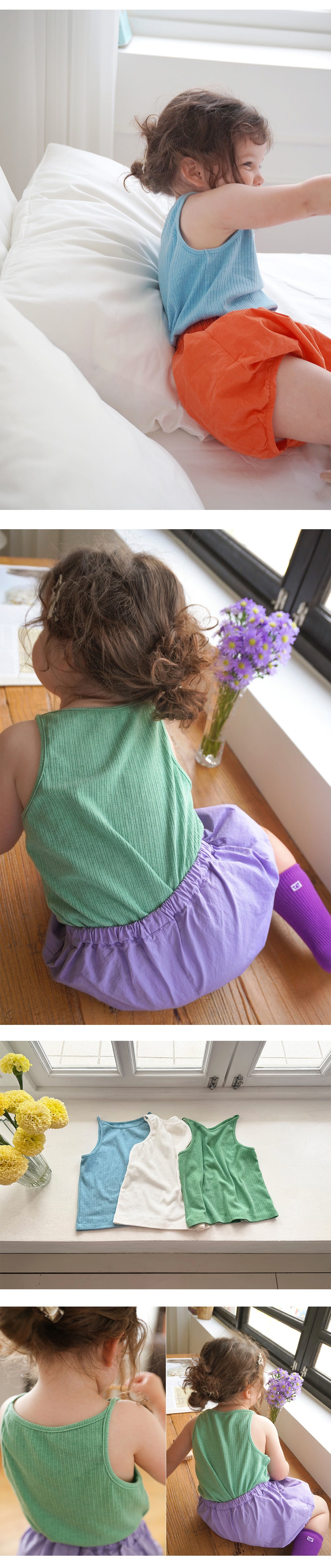 Sling ribbed sleeveless top