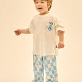 [Care Bear] Ice Checkerboard Wide Pants