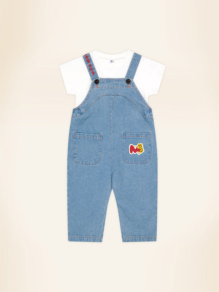 Tiger blue overall pants