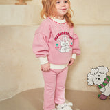 Cherish Bunny half polar ridged top and bottom set