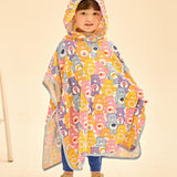 [Care Bear] Colorful Care Bears Hooded Beach Towel