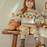 一組3種不同款式的快樂襪子