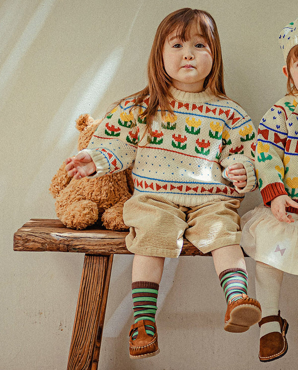 A set of 3 types of joyful socks