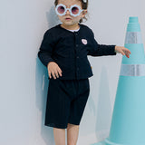 ICE CREAM CARDIGAN SET Black