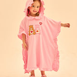 [Care Bear] Lovely Care Bears Frill Hood Beach Towel