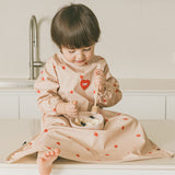 [New] Dottodot Heart Waterproof  Self direct food Bib (long)