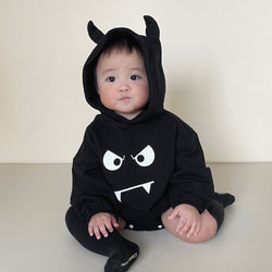 Pop! Hoodie romper with cute horns