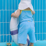 CHECK TERRY SET Blue