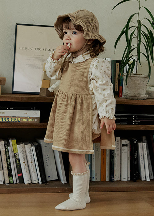 MBETTY APRON DRESS BEIGE