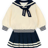 [Pimpollo] School skirt upper and lower suit (2 colors)